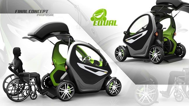Equal殘疾人專用電動車創意設計